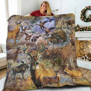 Hunting All 3D Customized Quilt and Home Decor