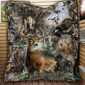 Hunting Be Cool 3D Customized Quilt and Home Decor