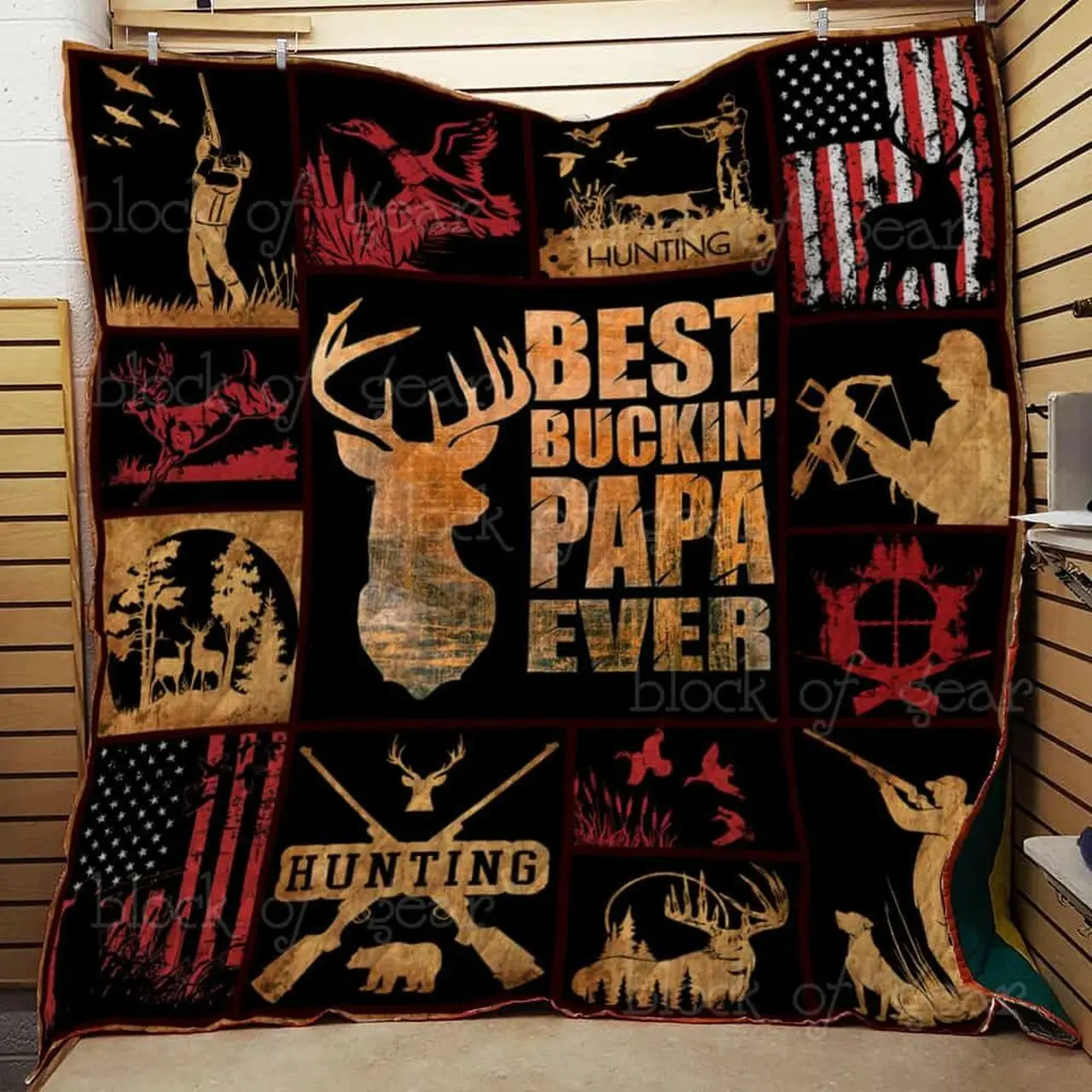 Hunting Cl2100261Mdq Quilt Blanket and Home Decor