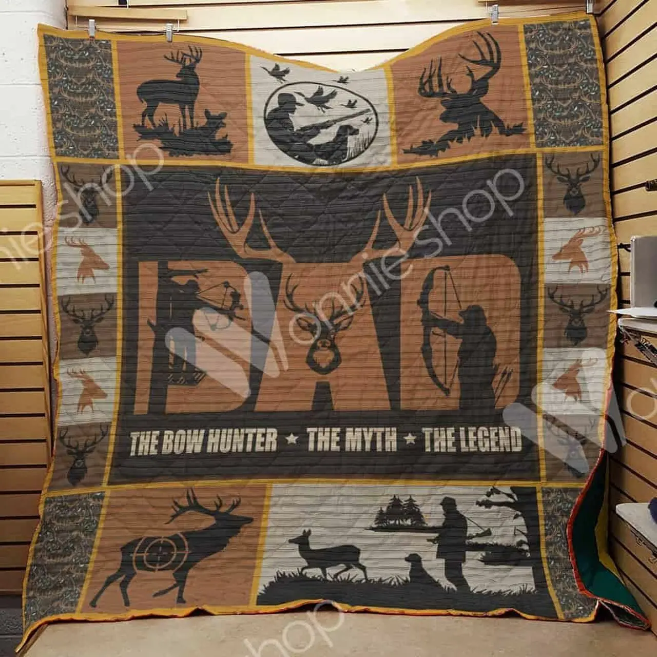 Hunting Dad Quilt Blanket Dhc06021237Td and Home Decor