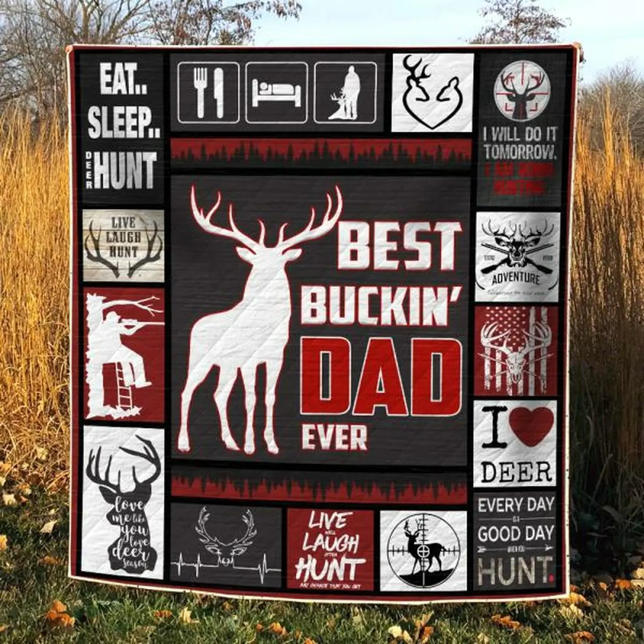 Hunting Quilt Blanket Ver 63 Quilt and Home Decor