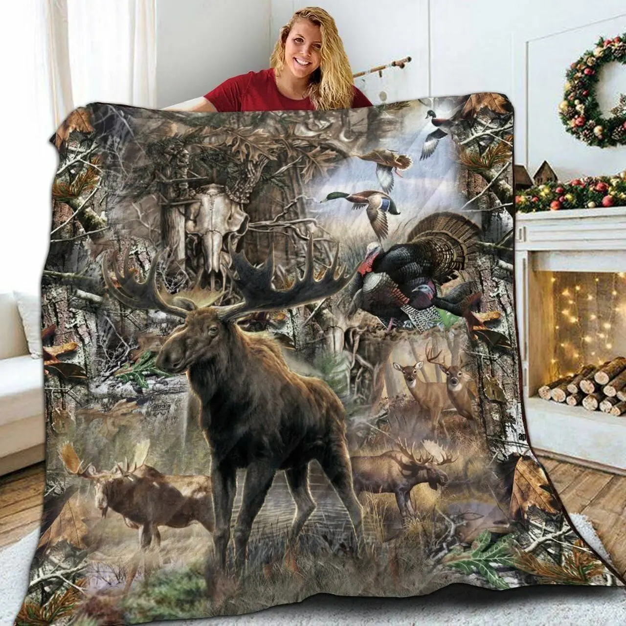 Hunting Story Justice 3D Customized Quilt and Home Decor