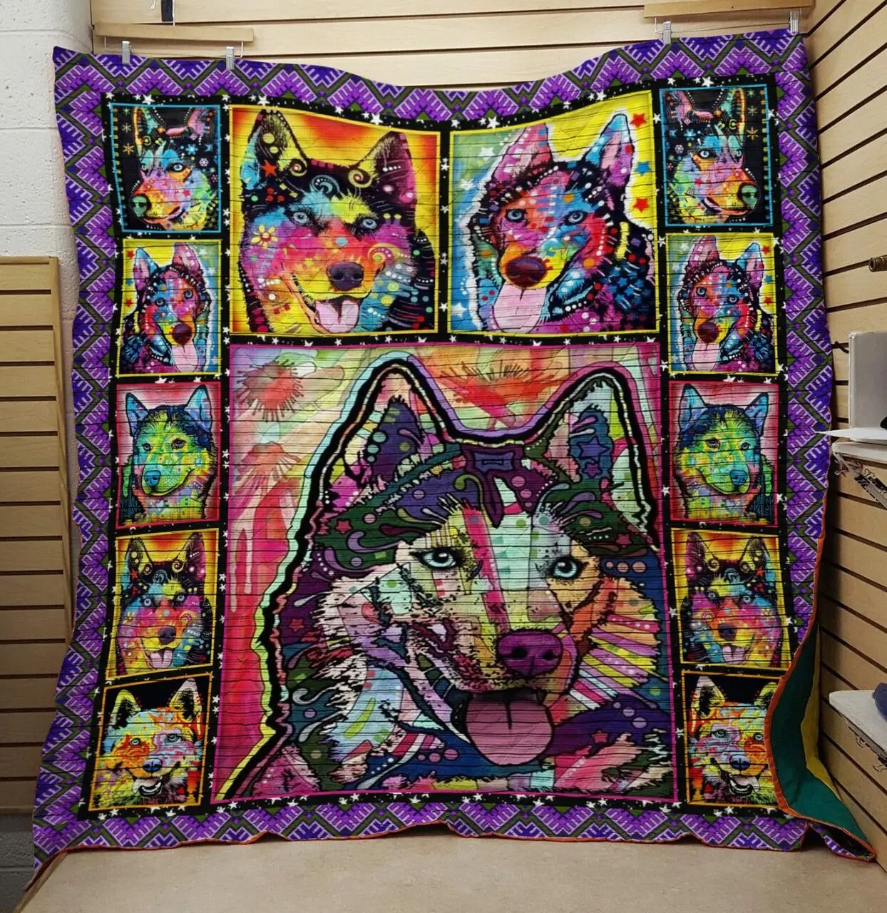 Husky 5 Quilt and Home Decor