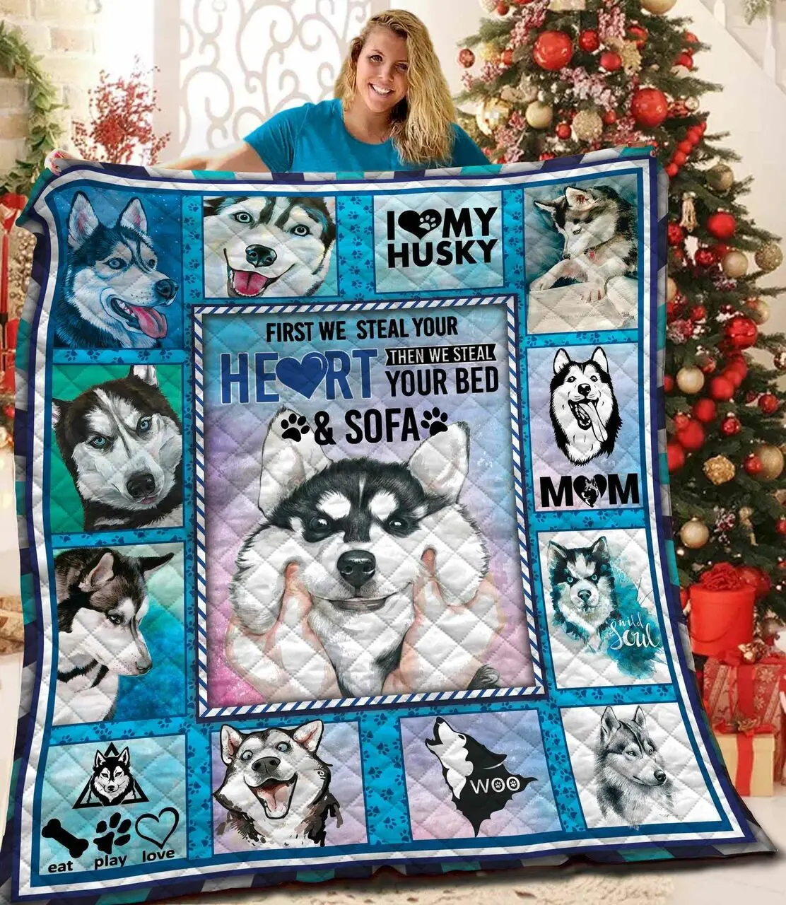 Husky Quilt Blanket Bbb281110Mh and Home Decor