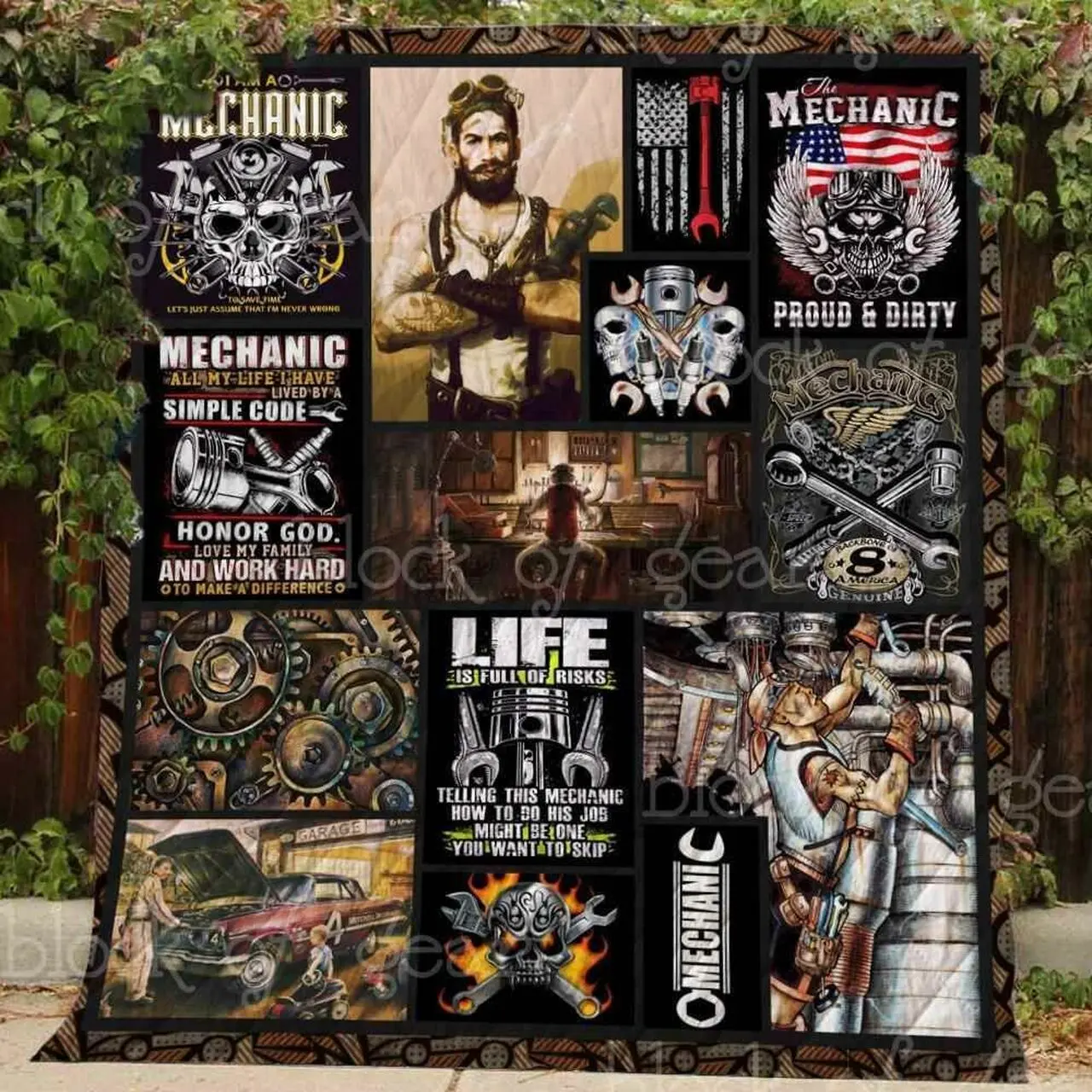 I Am A Mechanic Blanket Kc1807 Quilt and Home Decor