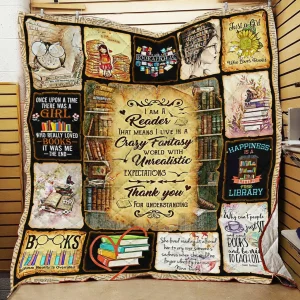 I Am A Reader Quilt Hn050811 Quilt and Home Decor