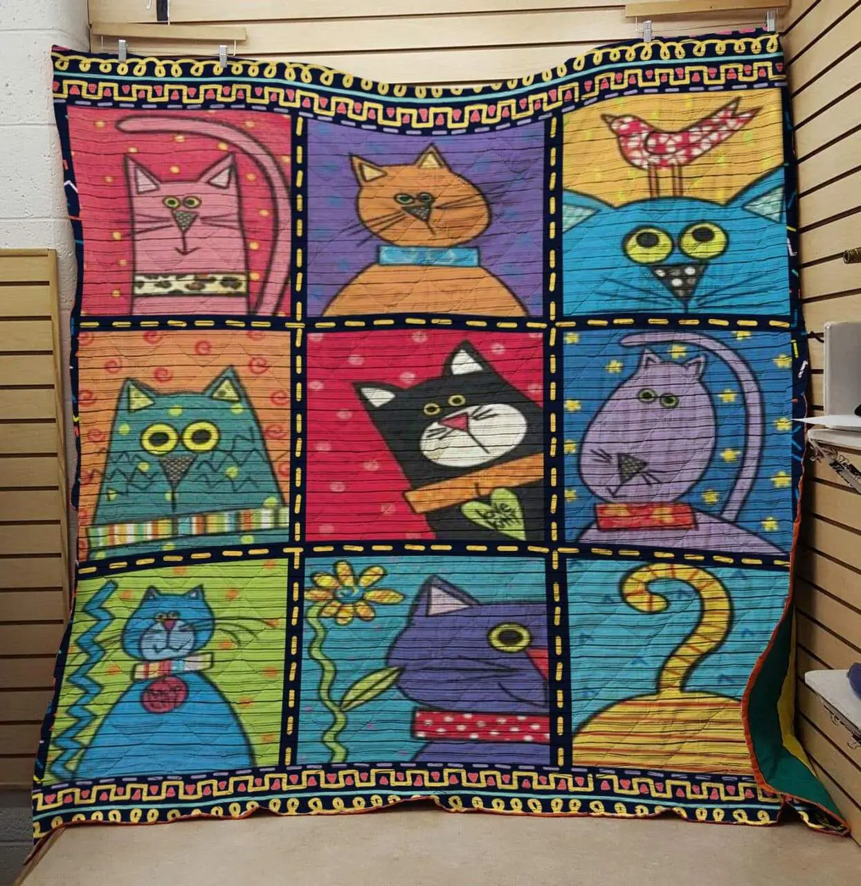 I Am Cat Quilt and Home Decor