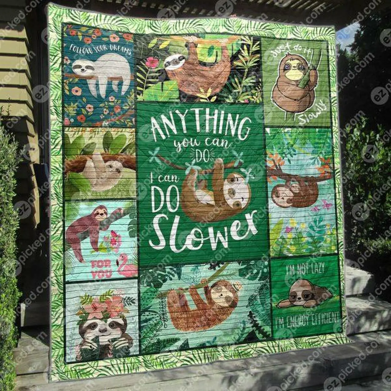 I Can Do It Slower Quilt Blanket Tm99 Quilt and Home Decor