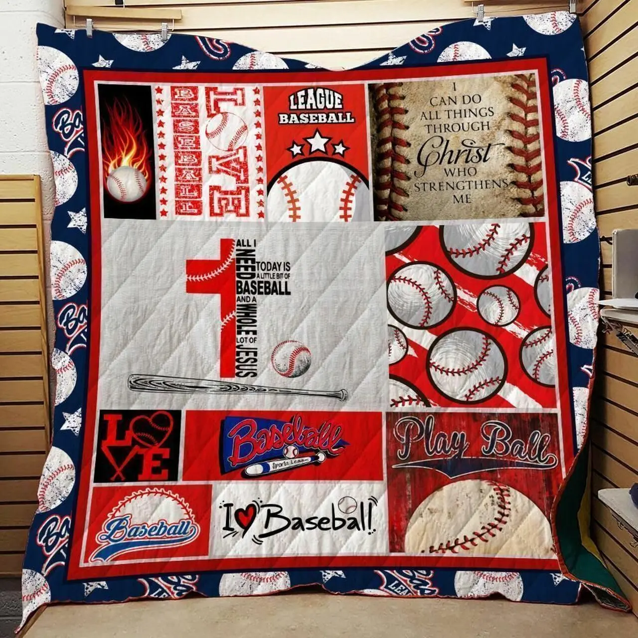 I Love Baseball Clh0811087Q Quilt Blanket and Home Decor