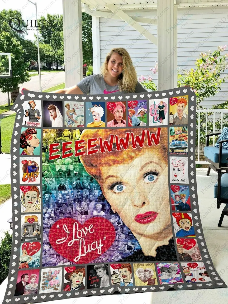 I Love Lucy Quilt Blanket Ver 3 and Home Decor