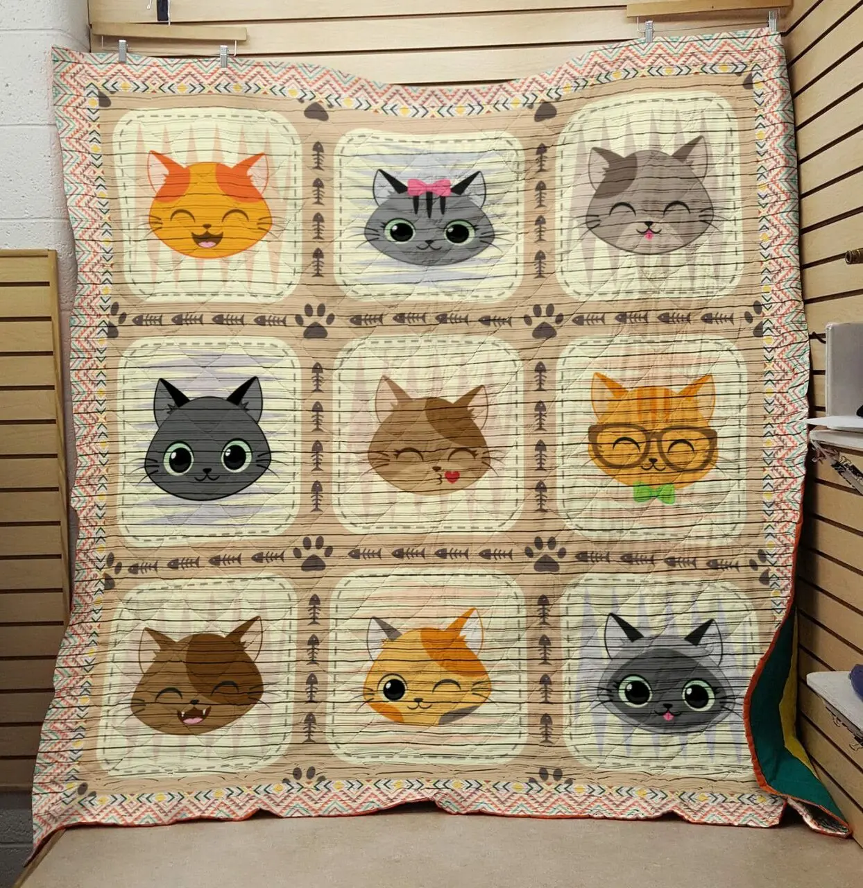 I Love My Cats Quilt and Home Decor