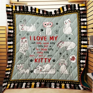I Love My Kitty – Quilt and Home Decor