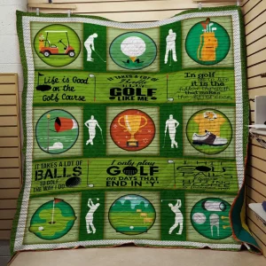 I Only Play Golf On Day That End Quilt and Home Decor
