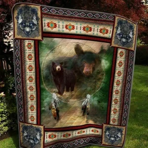 Imagination Bear Quilt Blanket Quilt and Home Decor
