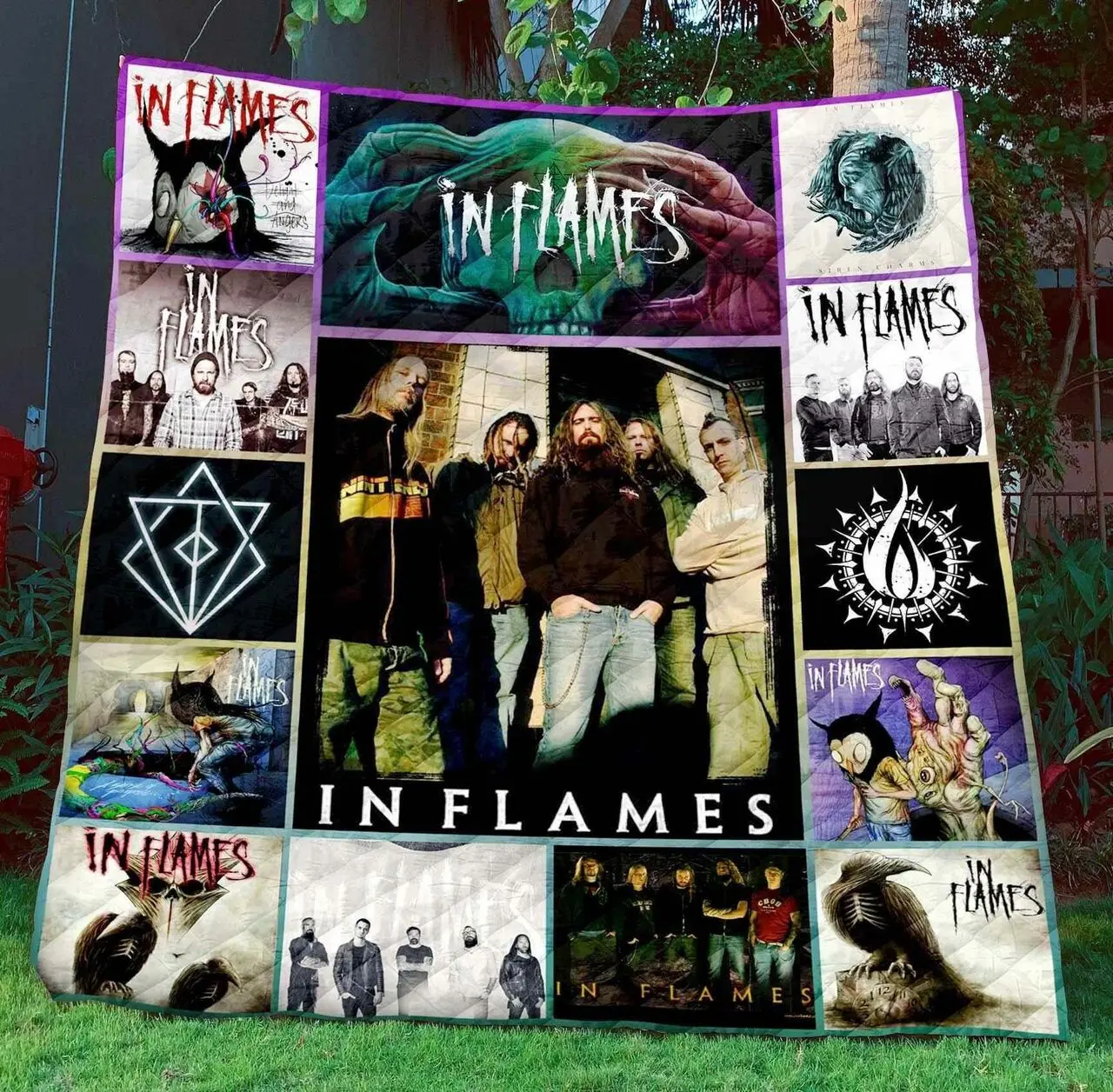 In Flames Blanket Th1507 Quilt and Home Decor