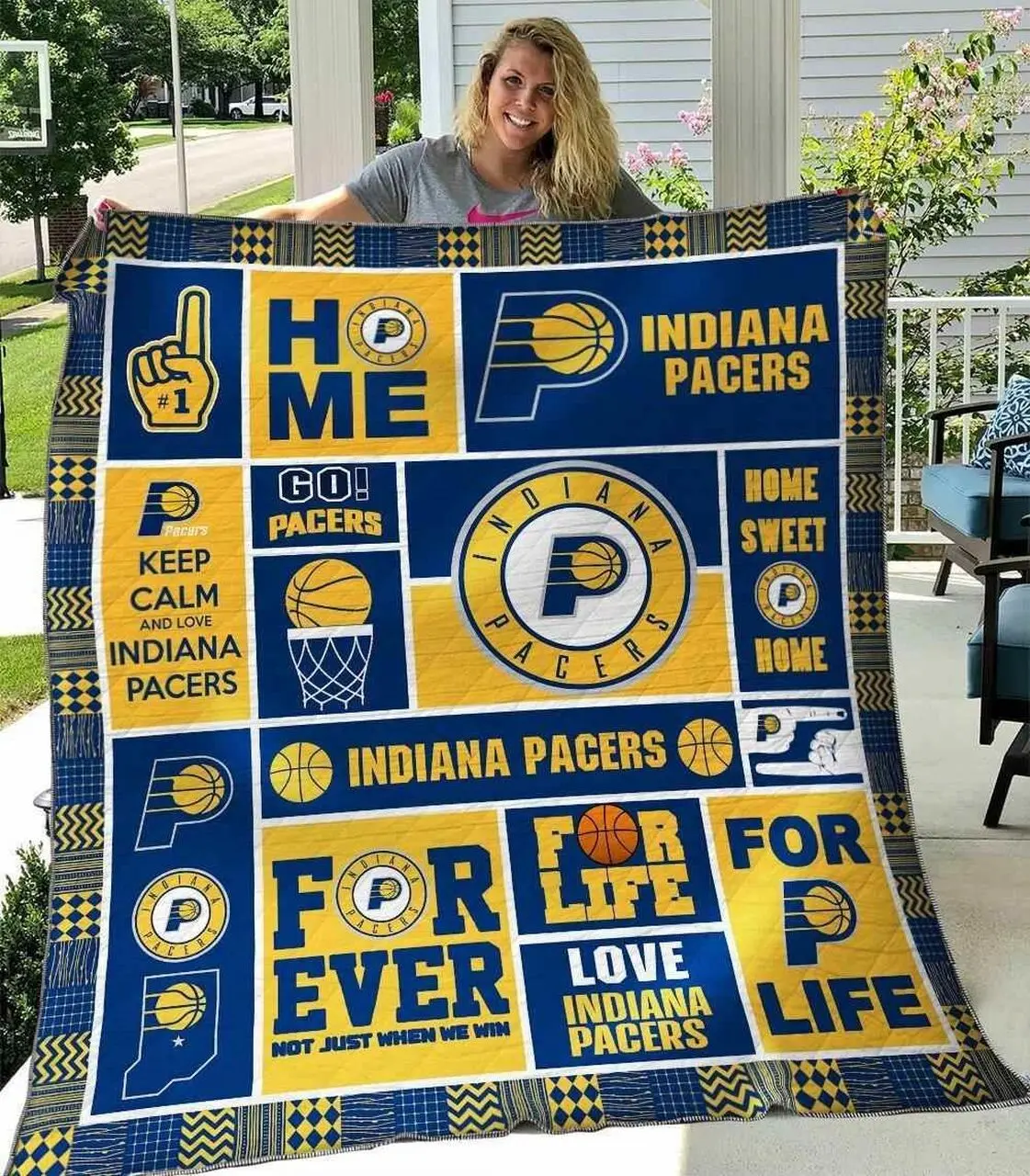 Indiana Pacers Blanket Th0207 Quilt and Home Decor