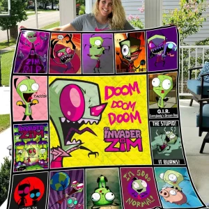 Invader Zim H89 Quilt and Home Decor
