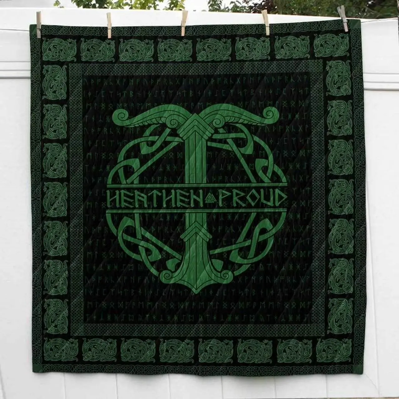 Irminsul Viking Cl2100280Mdq Quilt Blanket and Home Decor