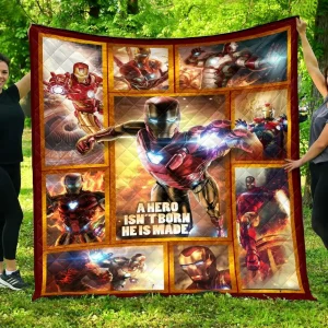 Iron Man Fabric Quilt 1 Quilt and Home Decor