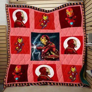 Iron Man Marvel Avengers Quilt V2 and Home Decor
