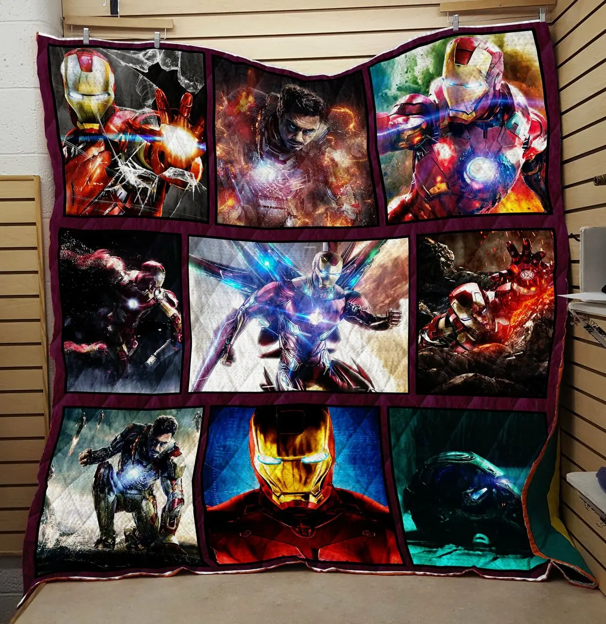 Iron Man Superhero Fabric Quilt and Home Decor