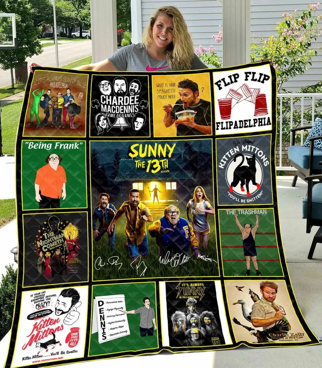 It Is Always Sunny In Philadelphia Quilt Blanket and Home Decor