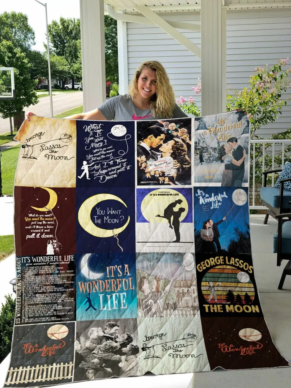 It S A Wonderful Life Quilt Blanket 0548 and Home Decor