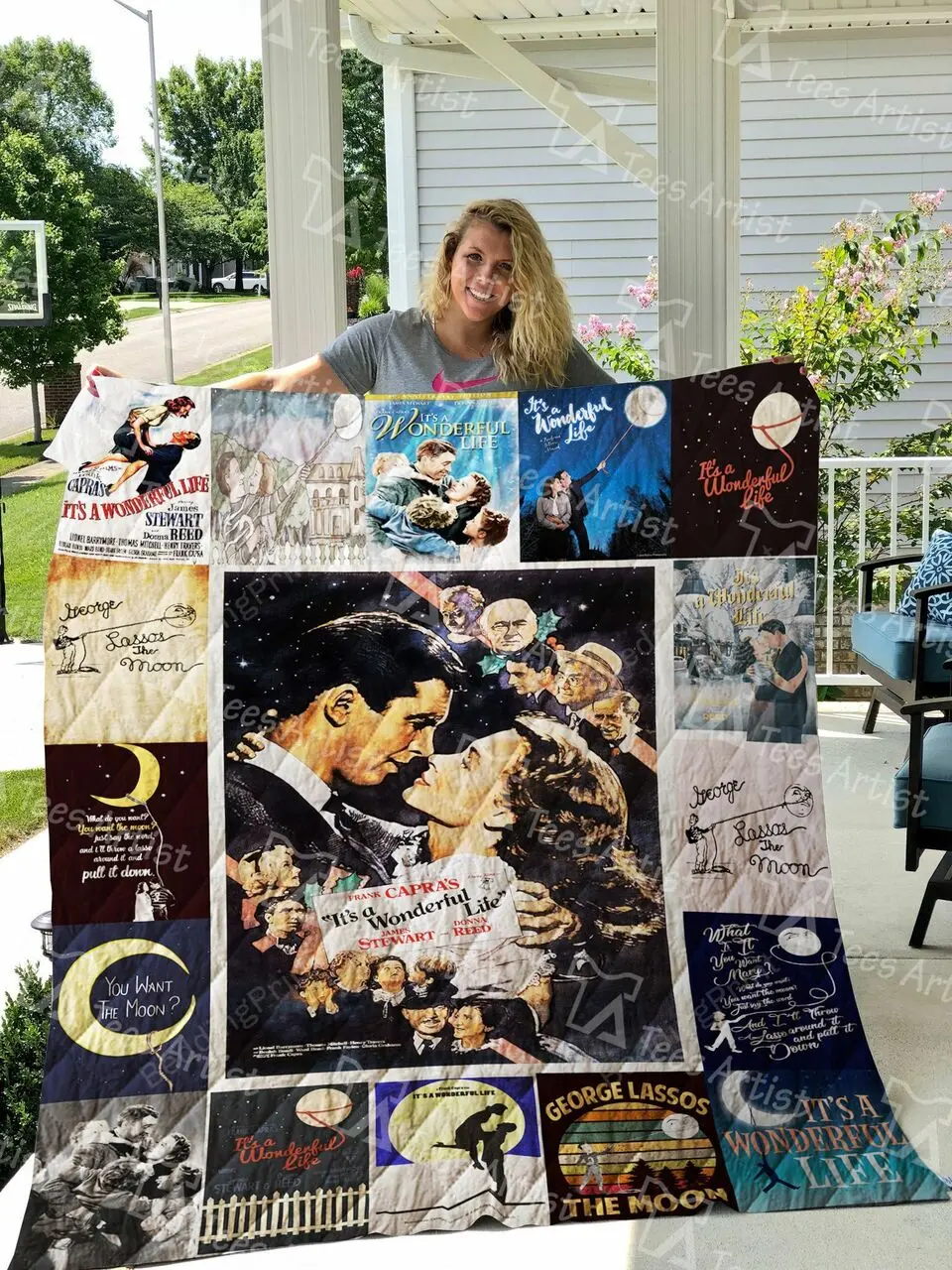 ItS A Wonderful Life Quilt Blanket 0547 and Home Decor