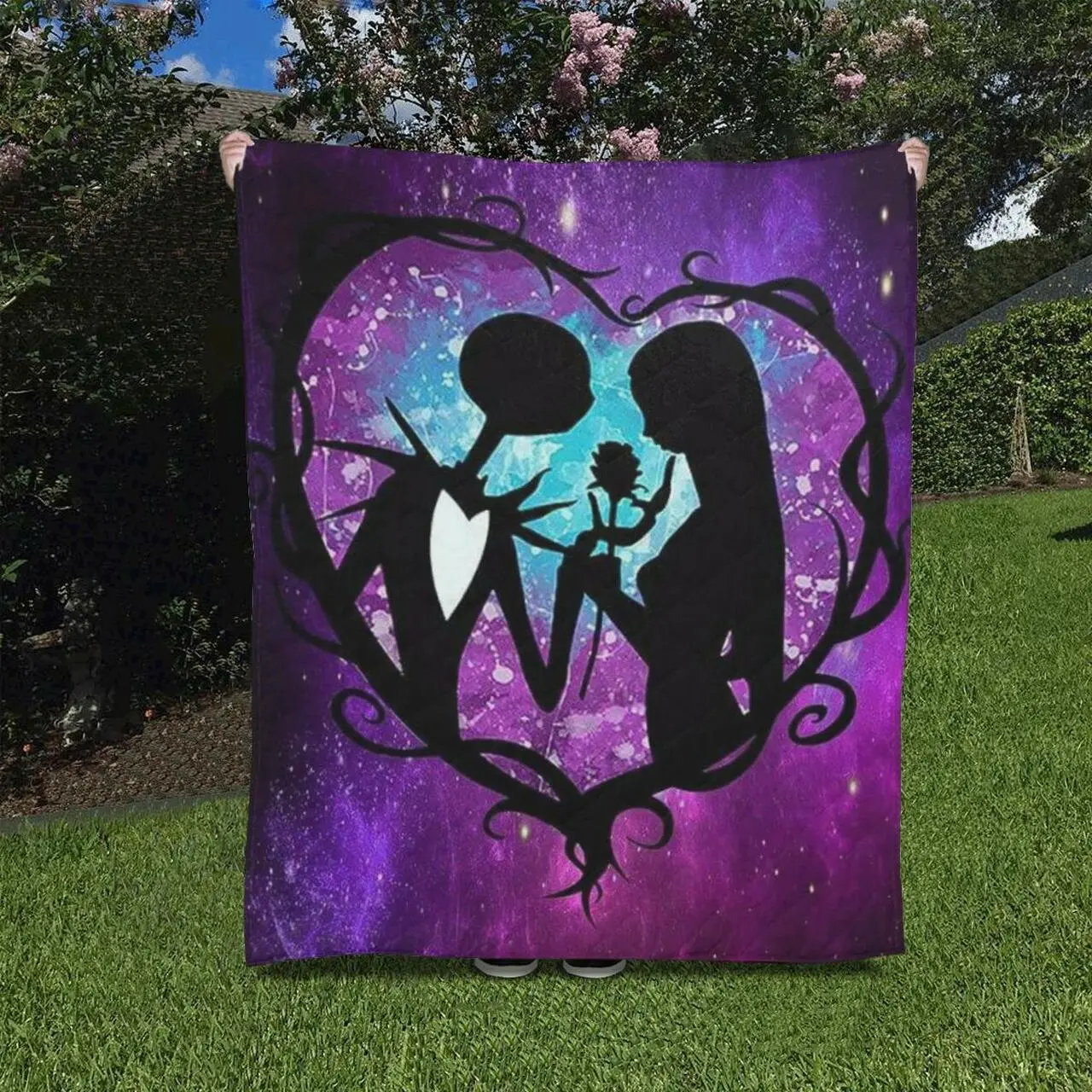 Jack And Sally Quilt 50 60 and Home Decor