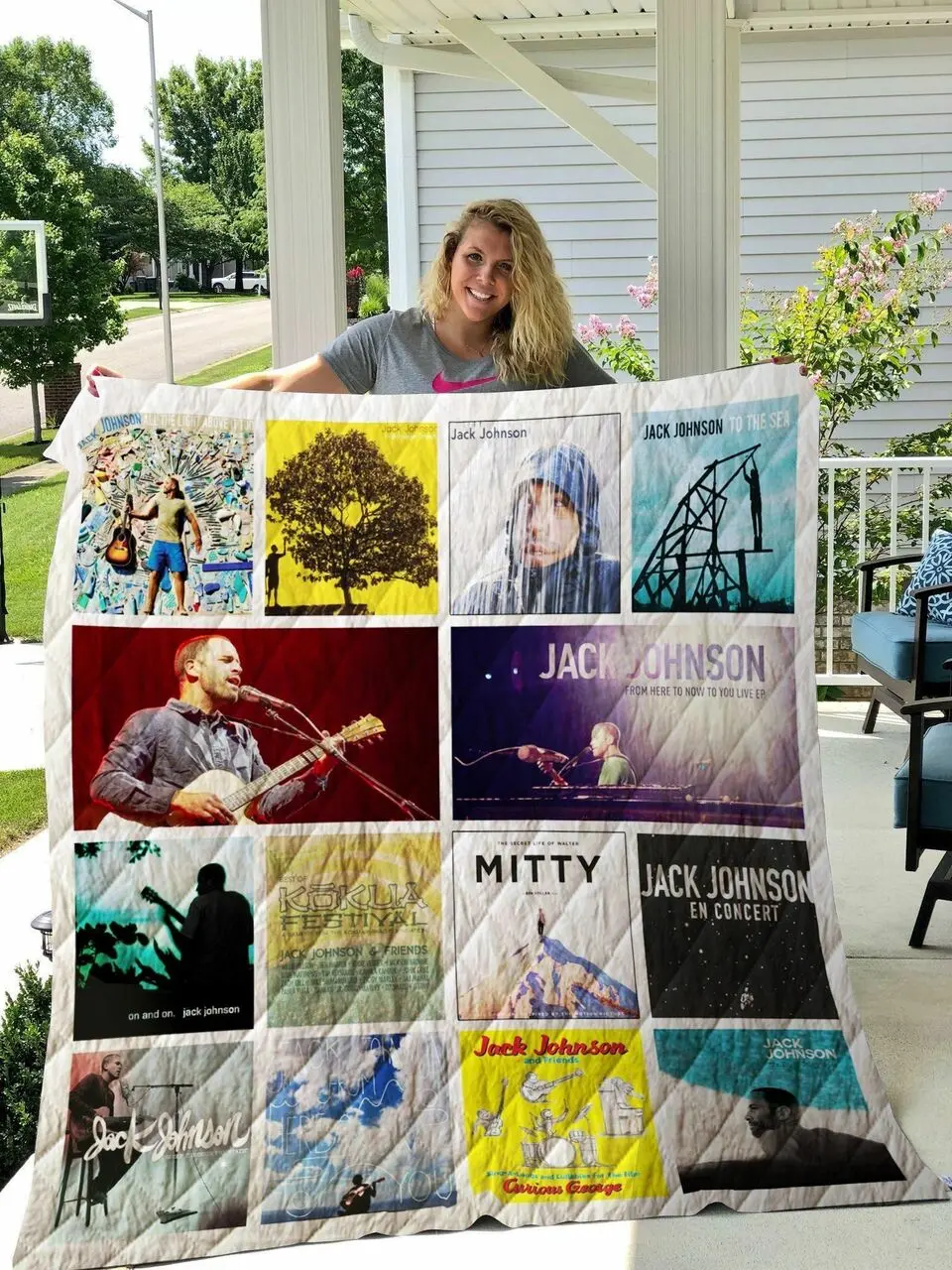 Jack Johnson Albums Quilt Blanket 02 and Home Decor