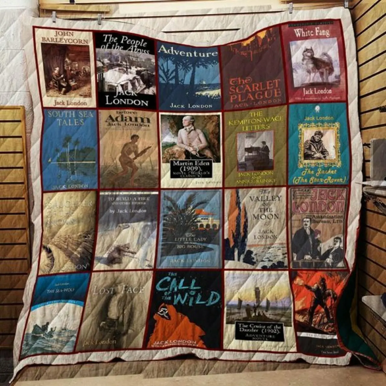 Jack London S Books Quilt Blanket and Home Decor