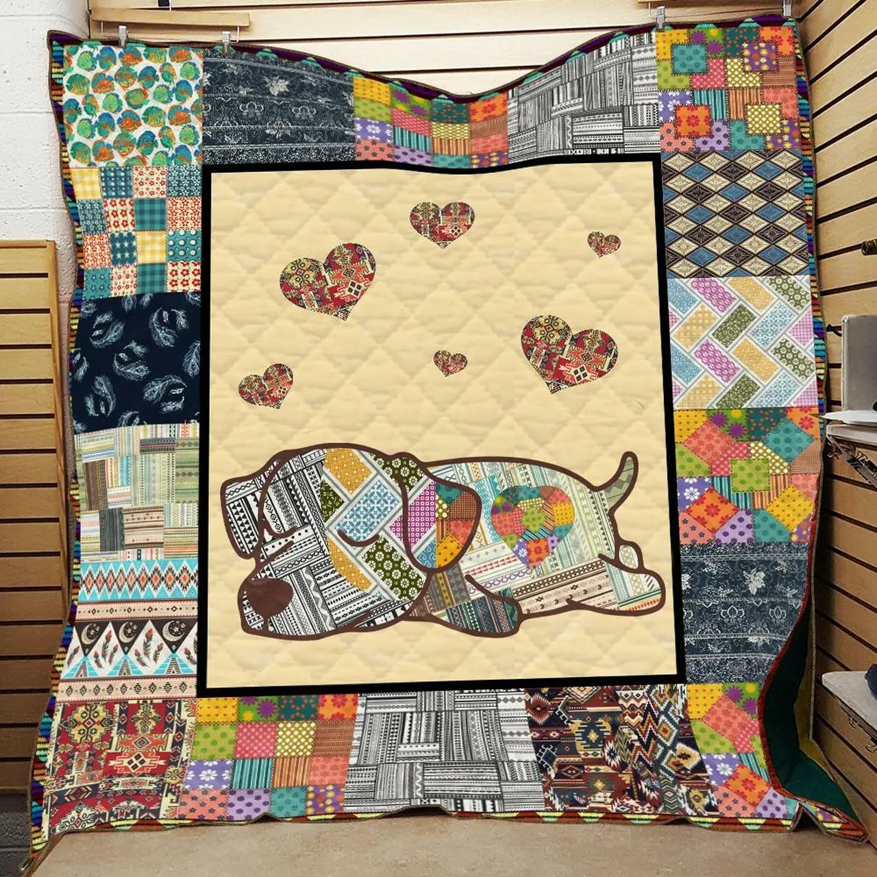 Jack Russell Lnny Quilt Blanket Quilt and Home Decor