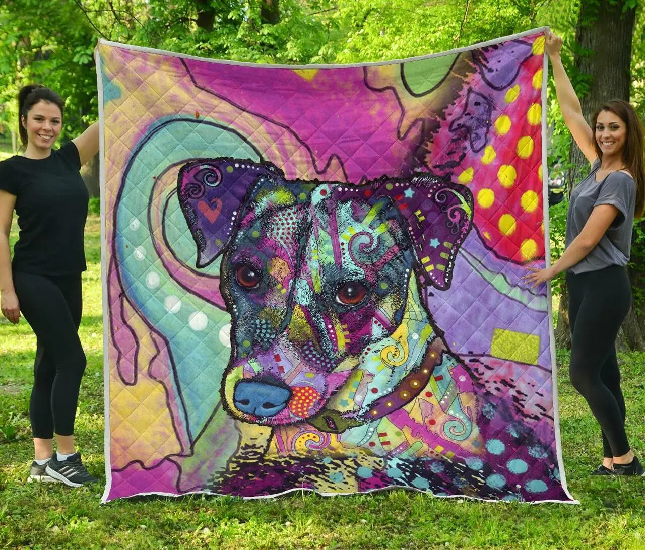 Jack Russell Terrier Premium Quilt – Dean Russo Art and Home Decor