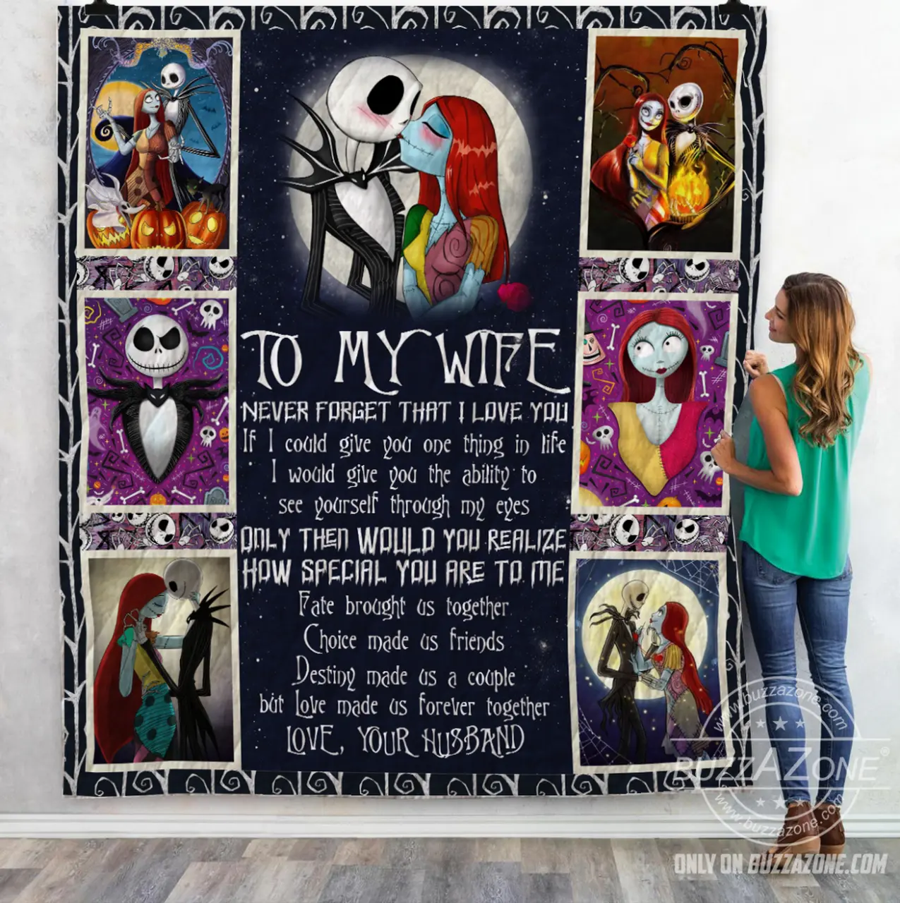 Jack Skellington Quilt Nv and Home Decor
