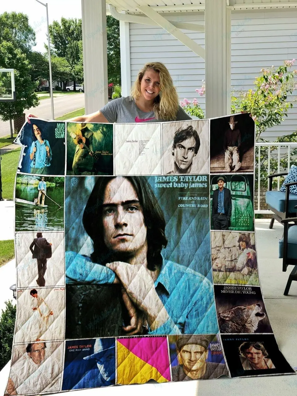 James Taylor Quilt Blanket 0847 and Home Decor
