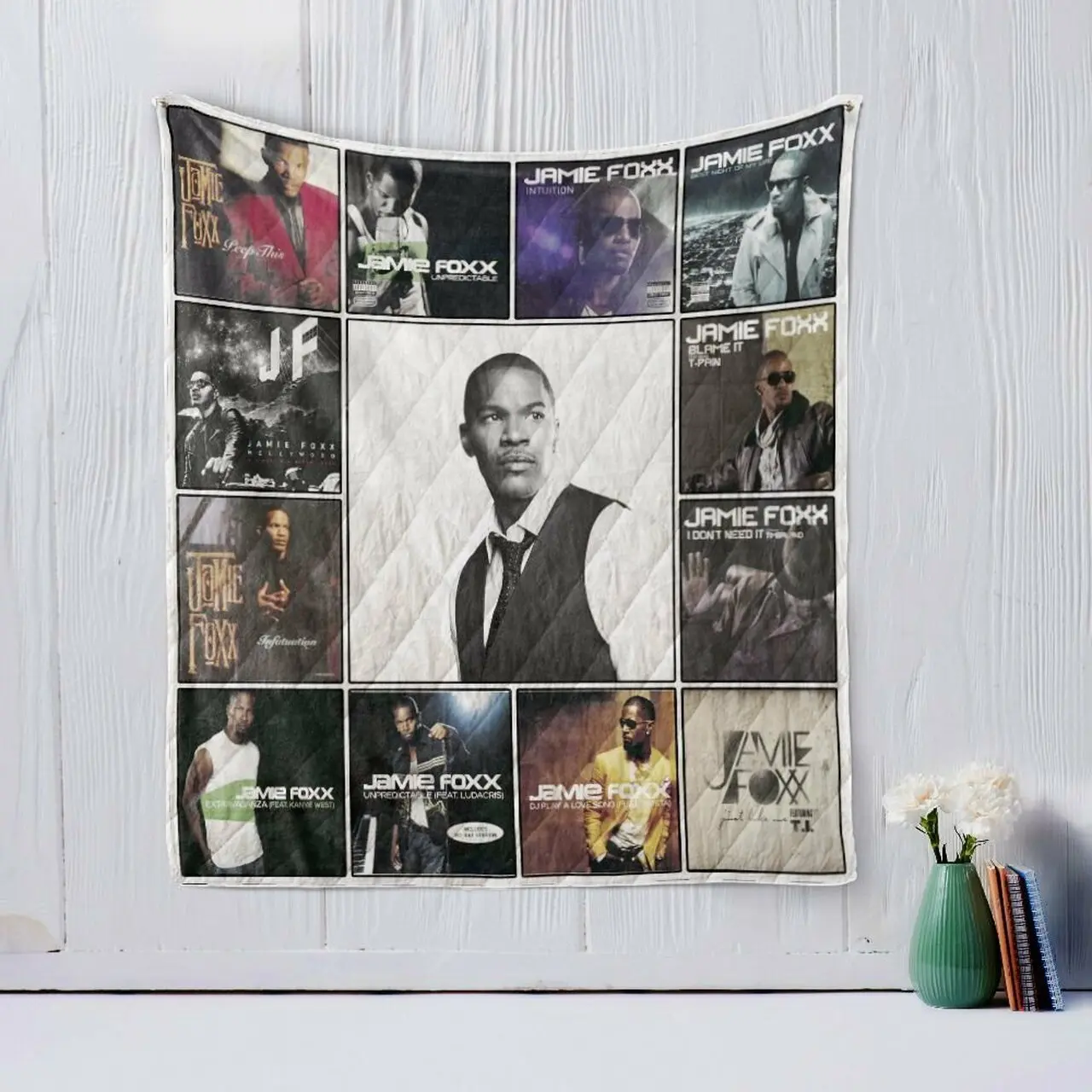 Jamie Foxx Quilt Blanket and Home Decor