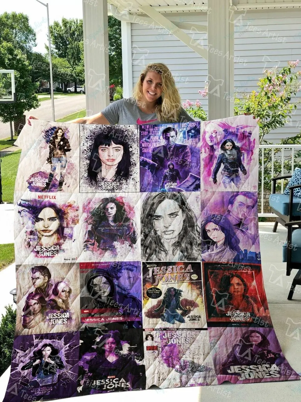 Jessica Jones Quilt Blanket 0491 and Home Decor