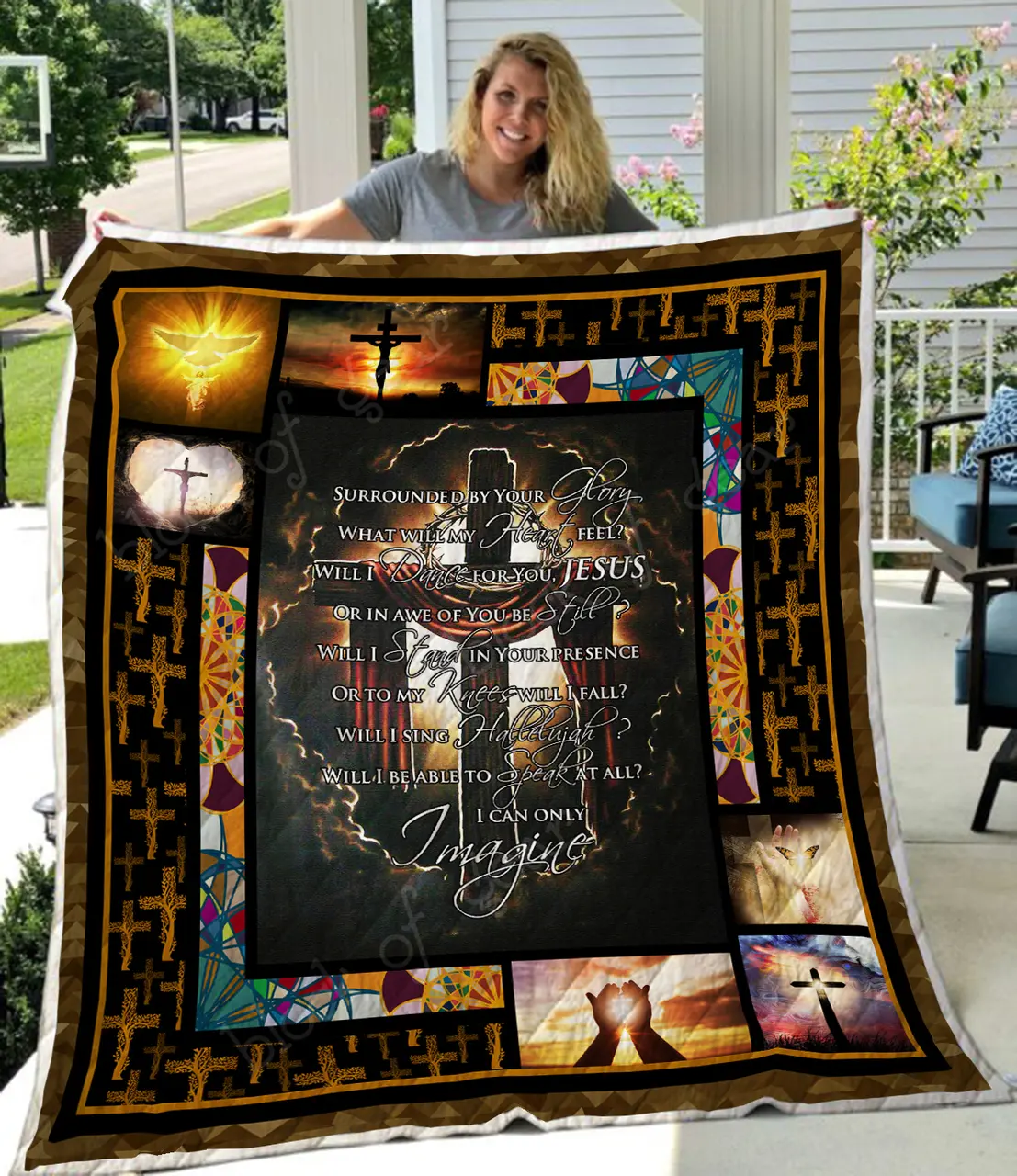 Jesus In My Heart Quilt and Home Decor