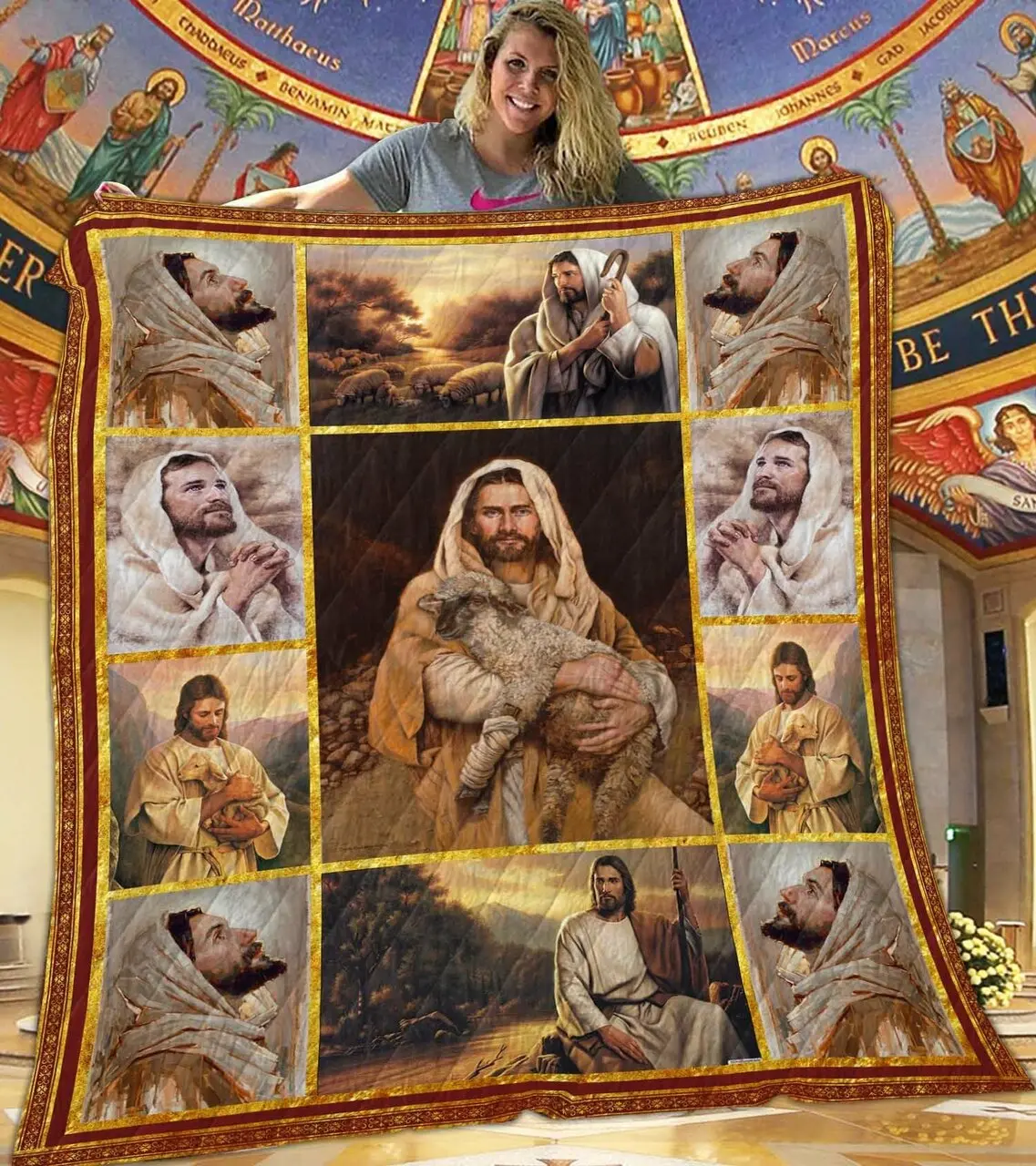 Jesus Prayer Quilt Blanket Dhc1401805Vt and Home Decor