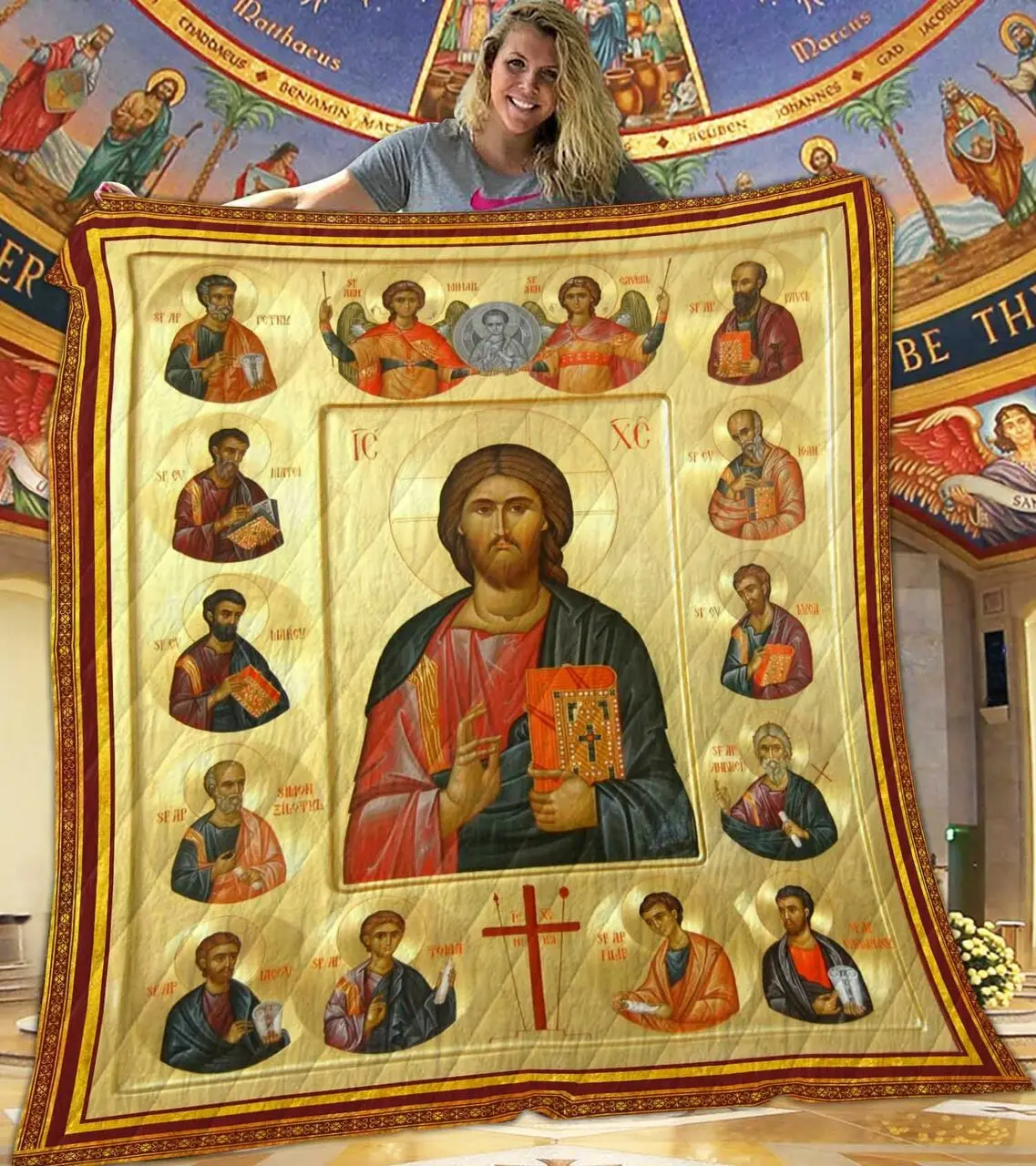 Jesus Quilt Blanket DHC1401767VT and Home Decor