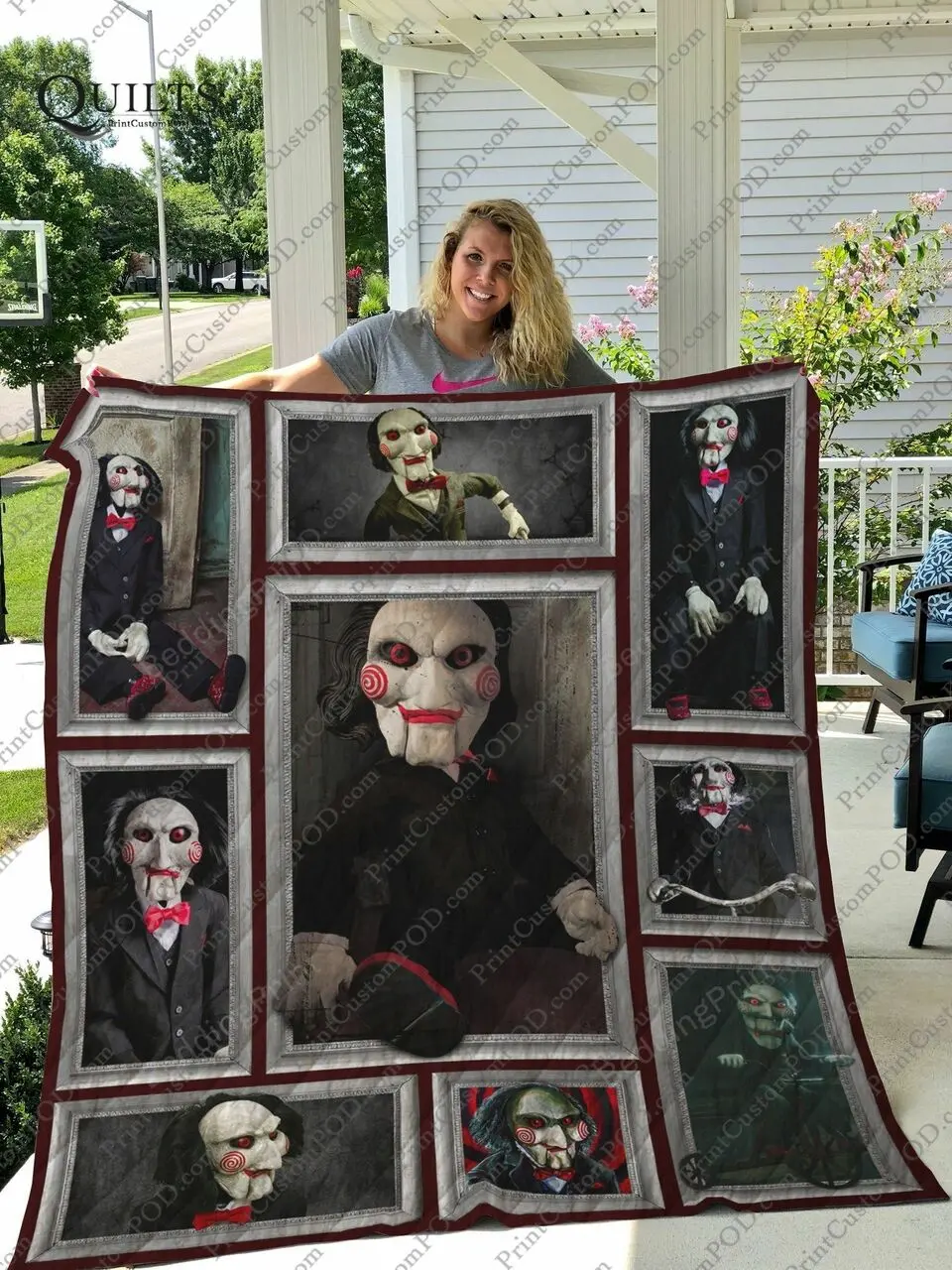 Jigsaw Quilt Blanket and Home Decor