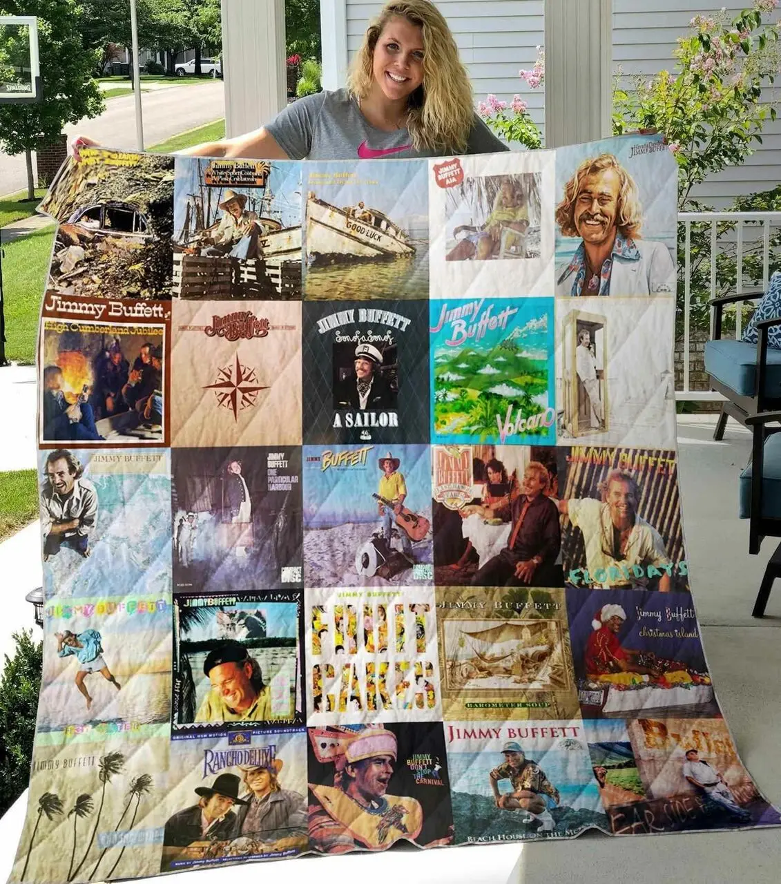 Jimmy Buffett Blanket Th1607 Quilt and Home Decor