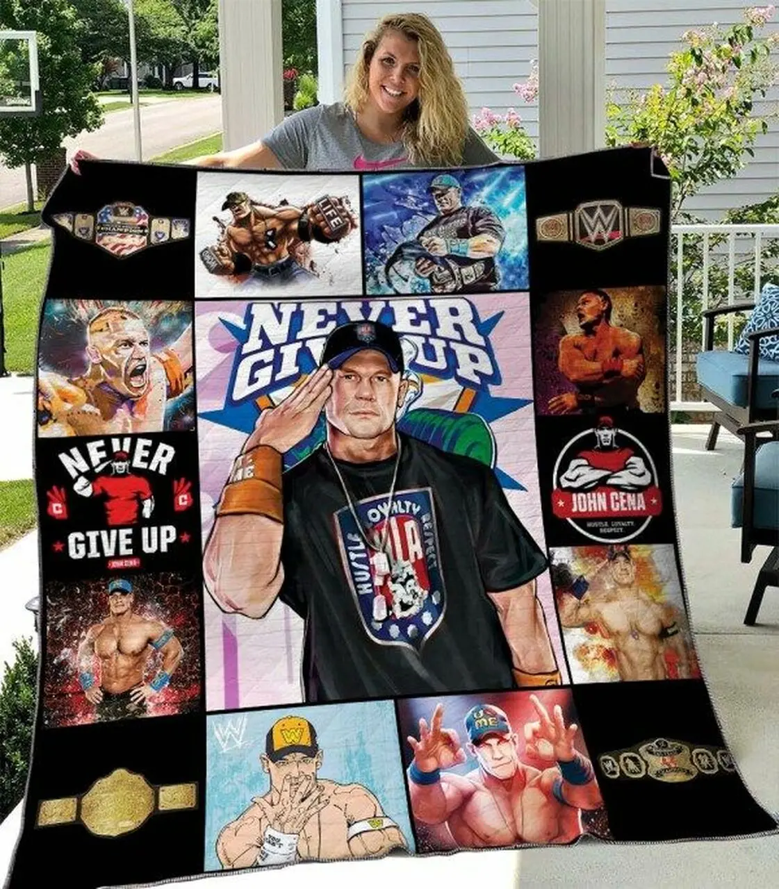 John Cena Ver1 Quilt Blanket and Home Decor