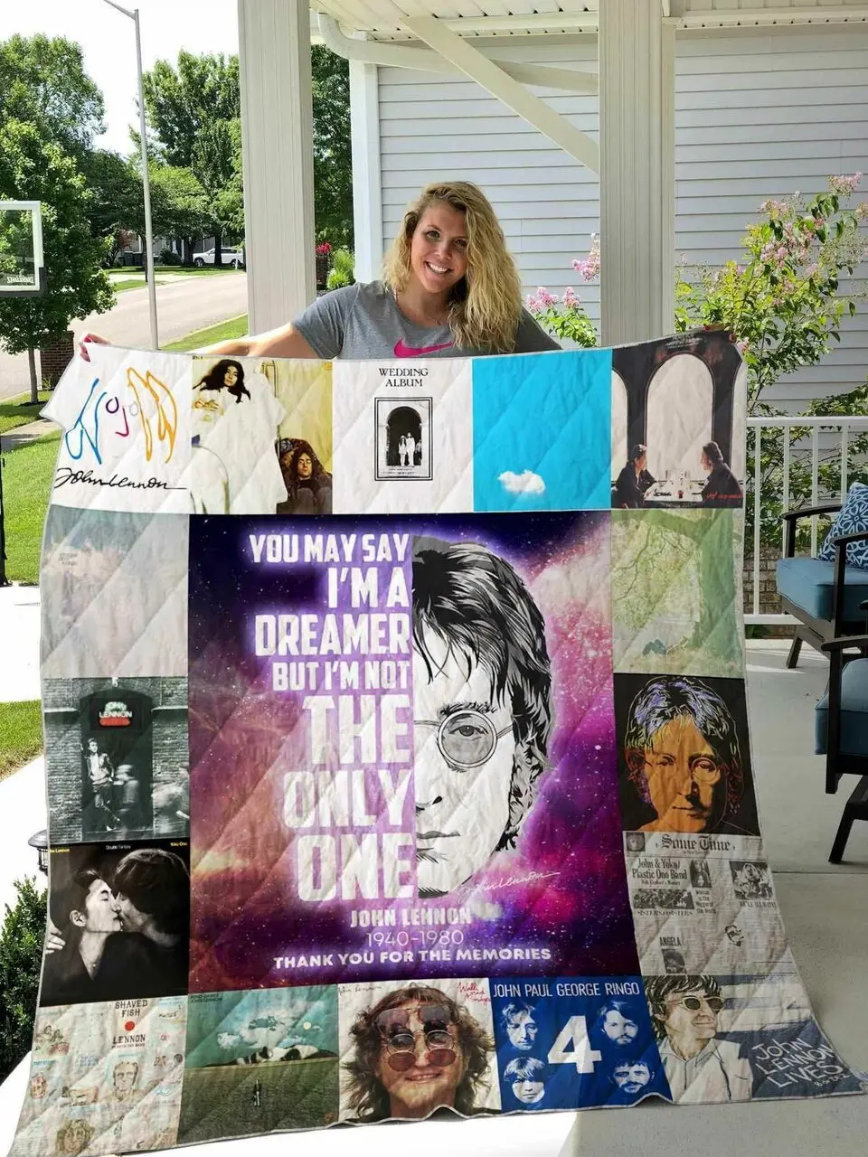 John Lennon Blanket Ha0910 Quilt and Home Decor