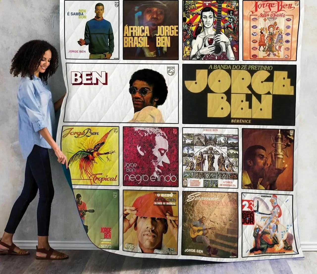 Jorge Ben Albums Quilt Blanket 01 and Home Decor