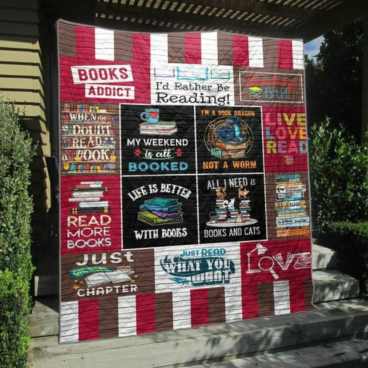Just One More Chapter Quilt Blanket Hn66 Quilt and Home Decor