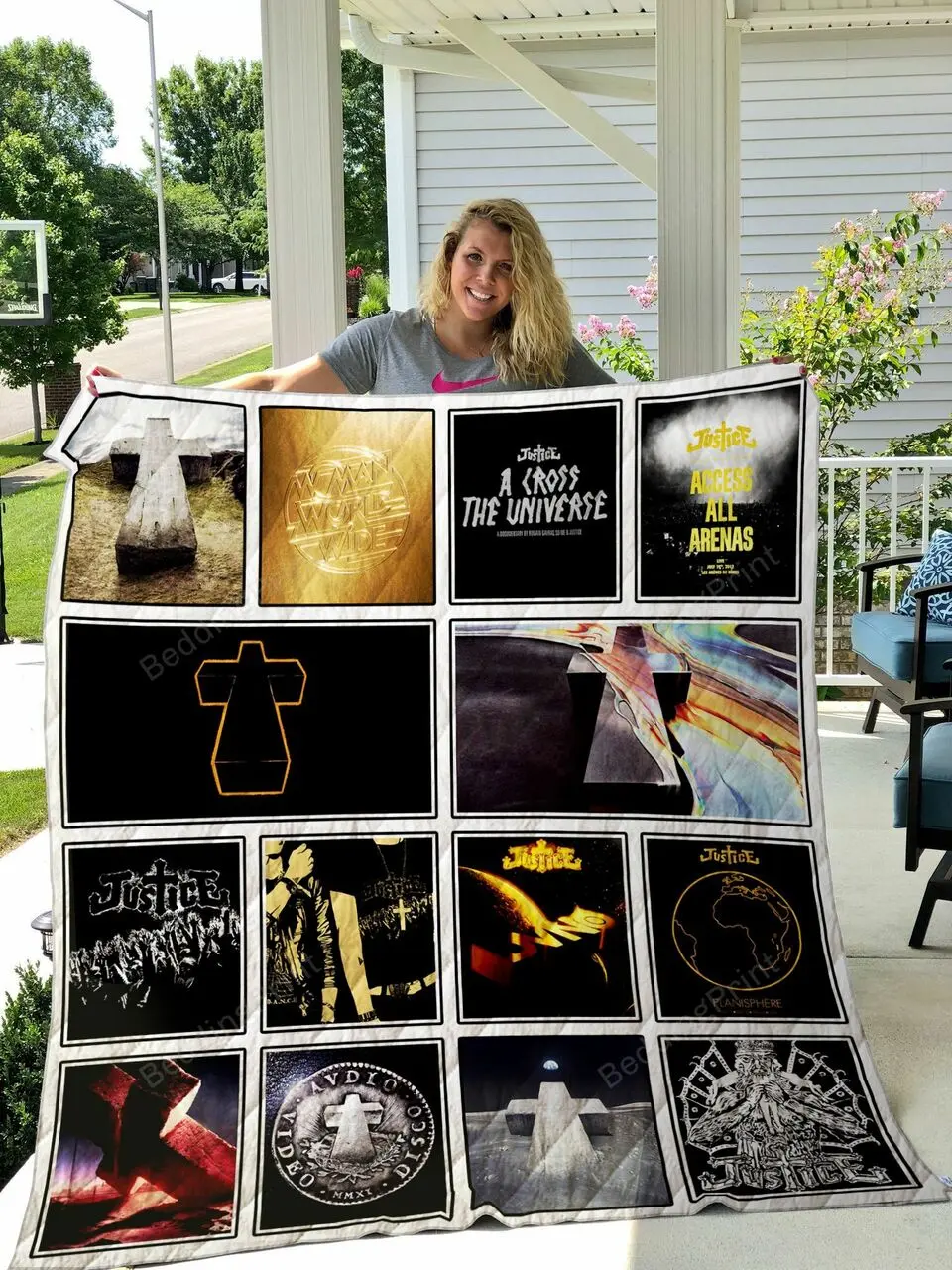Justice Quilt Blanket and Home Decor