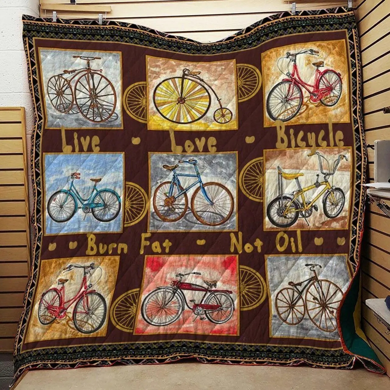 K14 Bicycle NDK060795 3D Customized Quilt and Home Decor