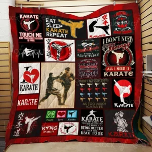 Karate Cl22100313Mdq Quilt Blanket and Home Decor
