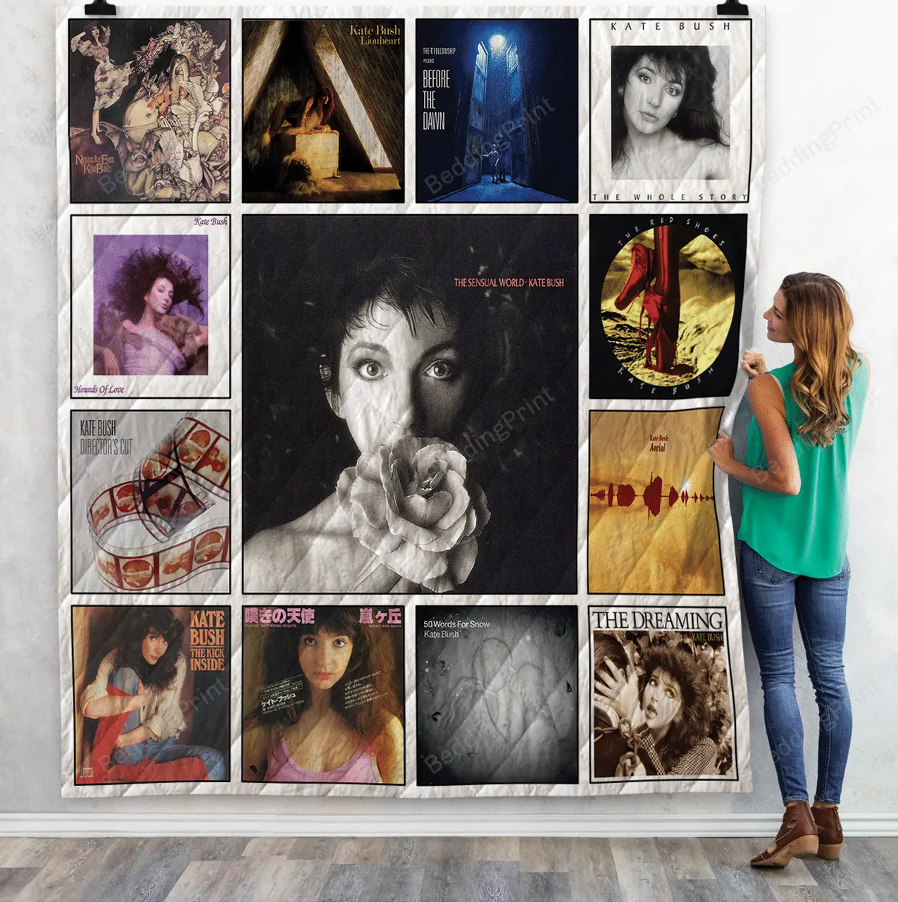 Kate Bush Quilt Blanket For Fans and Home Decor